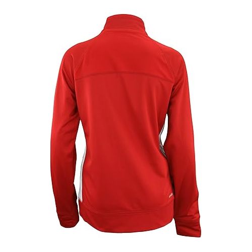 아디다스 adidas Women's Climalite Utility Jacket,Red/White Medium