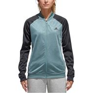 adidas Womens Embossed Print Track Jackets Full-Zip Climalite Jacket (X-Large)