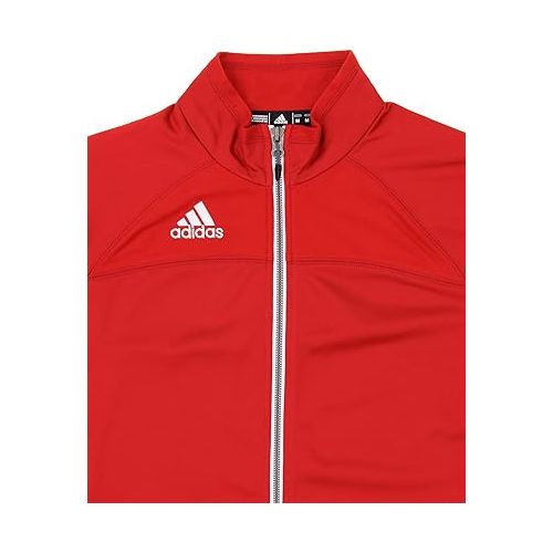 아디다스 adidas Women's Climalite Utility Jacket,Red/White X-Large