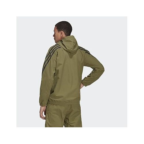 아디다스 Adidas Men's Future Icons Woven Jacket, Focus Olive