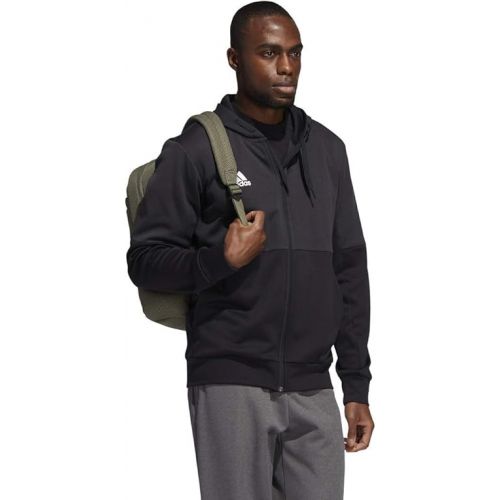 아디다스 adidas Team Issue Full Zip Jacket Mens FQ0079 Size M Black/White/