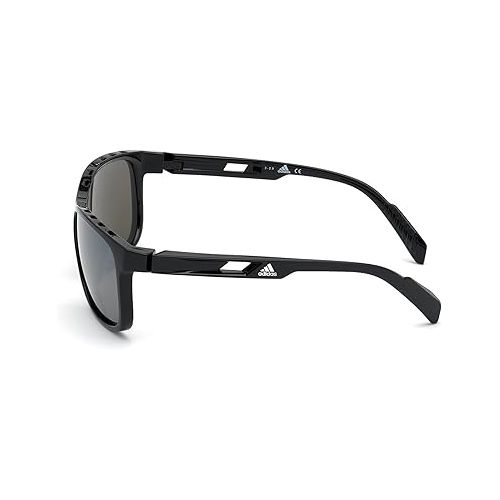 아디다스 Sunglasses Adidas Sport SP 0014 01D Shiny Black/Smoke Polarized Lenses