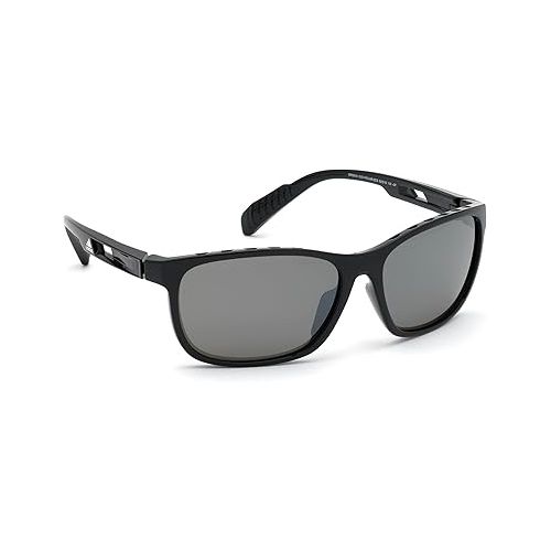 아디다스 Sunglasses Adidas Sport SP 0014 01D Shiny Black/Smoke Polarized Lenses