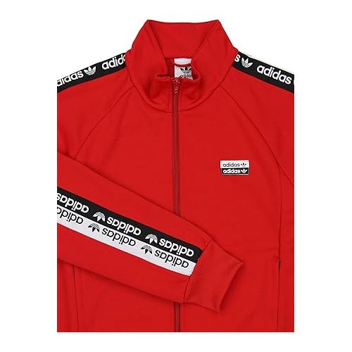 아디다스 Adidas Men's R.Y.V. Full Zip Track Jacket, Red