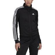 adidas Women's Plus Size Essentials Warm-up Slim 3-Stripes Track Top