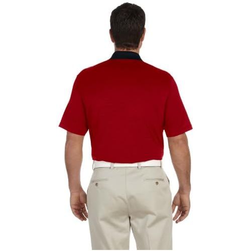 아디다스 Adidas Golf A119 Mens ClimaLite Classic Stripe Short Sleeve Polo