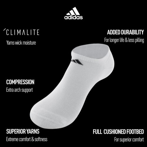 아디다스 adidas Womens No-Show Sock (6-Pack)