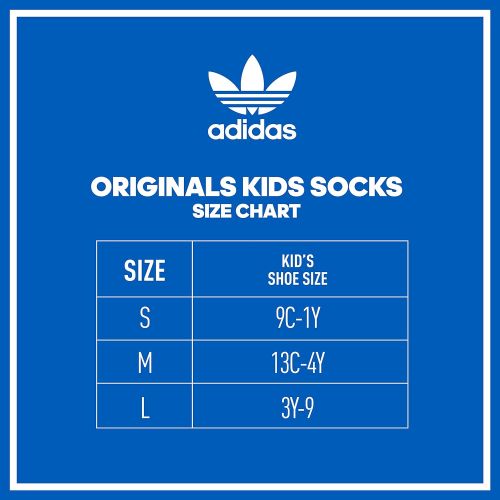 아디다스 Adidas Kids-Boys/Girls Trefoil Crew Sock (6-Pair)