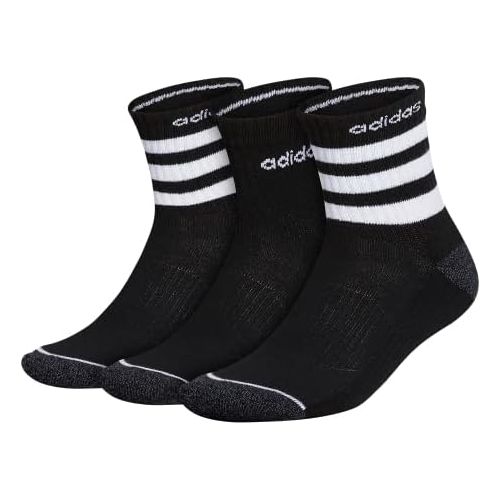 아디다스 adidas Mens 3-stripe 3-pack High Quarter Sock Socks