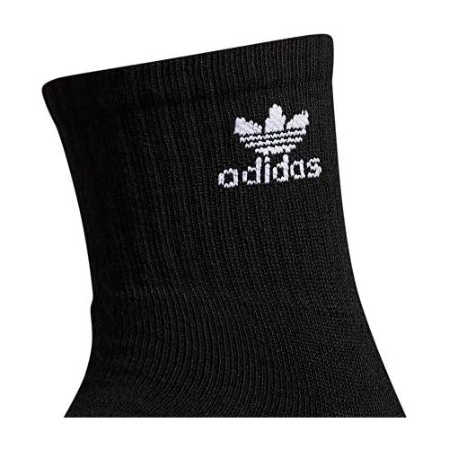 아디다스 adidas Mens Trefoil Quarter Sock (6-Pair)