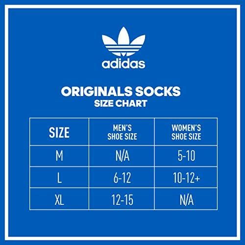 아디다스 adidas Mens Trefoil Quarter Sock (6-Pair)