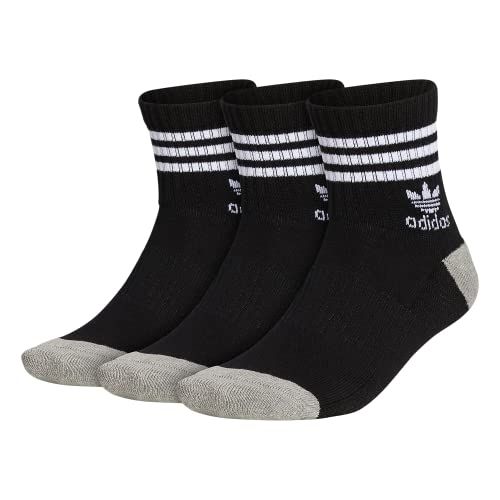 아디다스 adidas Mens Originals Cushioned Quarter Socks (3-Pack)