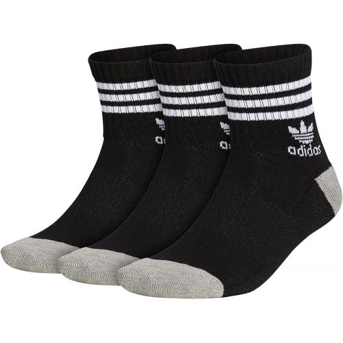 아디다스 adidas Mens Originals Cushioned Quarter Socks (3-Pack)