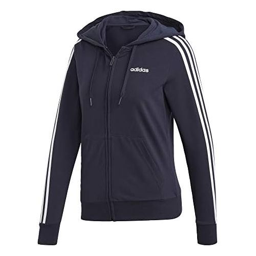 아디다스 adidas Essentials 3s Single Jersey Full Zip Hoodie Jacket