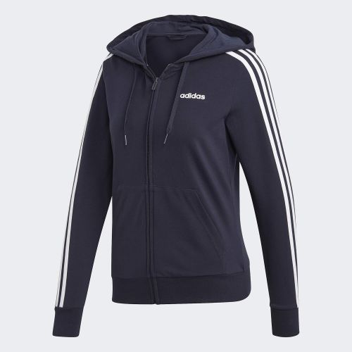 아디다스 adidas Essentials 3s Single Jersey Full Zip Hoodie Jacket