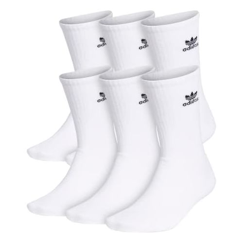 아디다스 adidas Originals unisex-adult Trefoil Crew Socks (6-pair)