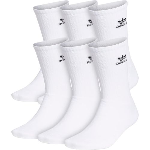 아디다스 adidas Originals unisex-adult Trefoil Crew Socks (6-pair)