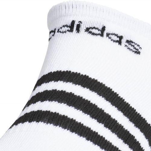 아디다스 adidas Mens 3-stripe No Show Socks (3-pair)