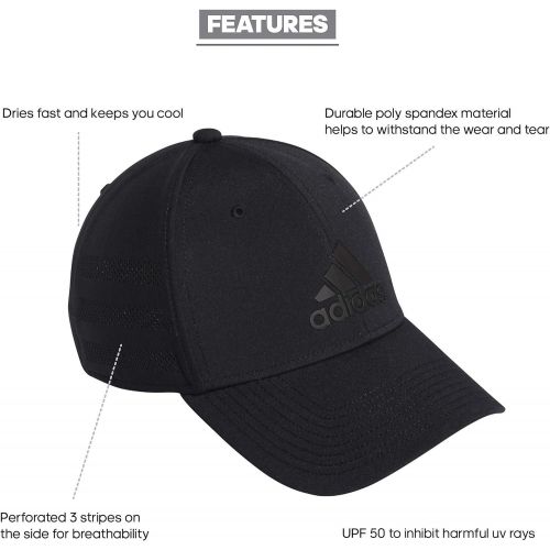 아디다스 adidas mens Gameday 3 Structured Stretch Fit Cap