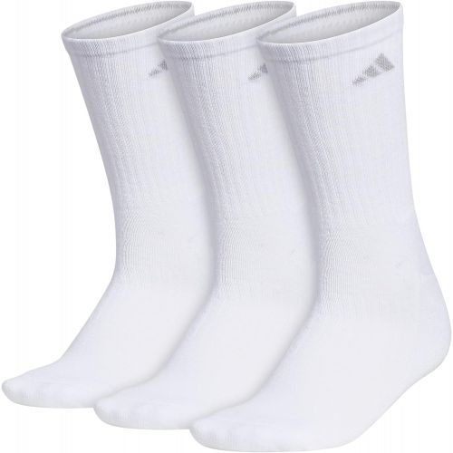 아디다스 adidas womens Cushioned Crew Socks (3-pair)