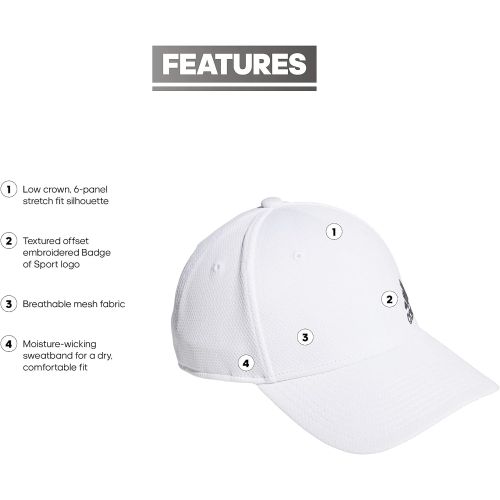 아디다스 adidas Mens Release 2 Structured Stretch Fit Cap