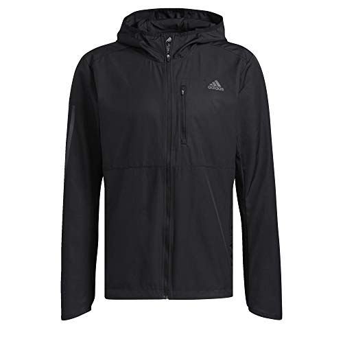 아디다스 adidas mens Own the Run Hooded Jacket