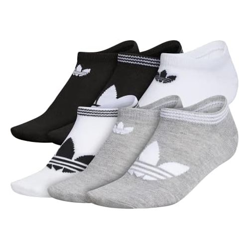 아디다스 adidas Originals womens Trefoil Superlite No Show Socks (6-pair)