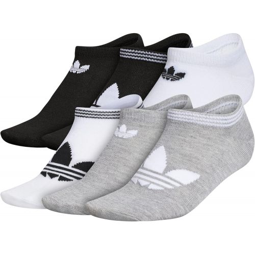 아디다스 adidas Originals womens Trefoil Superlite No Show Socks (6-pair)