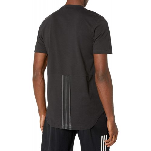 아디다스 adidas Mens 3 Stripe Shorts Sleeve Jersey