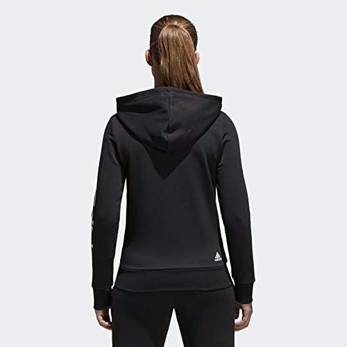 아디다스 adidas Womens Essentials Linear Full Zip Fleece Hoodie