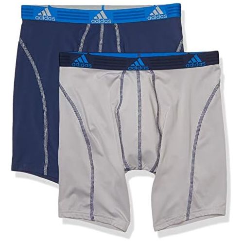 아디다스 adidas Mens Sport Performance Climalite 9-Inch Midway Underwear (Pack of 2)