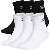 adidas Mens Trefoil Quarter Sock (6-Pair)