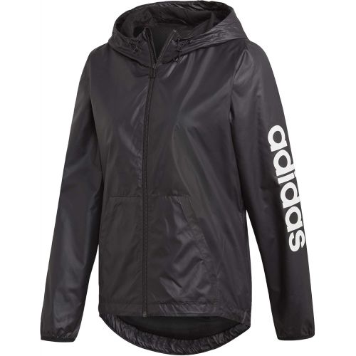 아디다스 adidas Womens Standard Essentials Linear Windbreaker