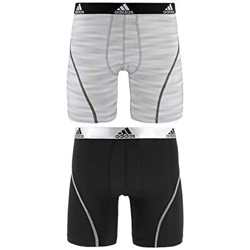 아디다스 adidas Mens Sport Performance Midway Underwear (2-Pack)