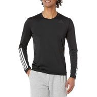 adidas Mens Techfit 3-Stripes Fitted Long Sleeve Top