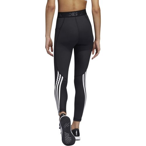 아디다스 adidas Womens Techfit 3-Stripes Long Gym Leggings