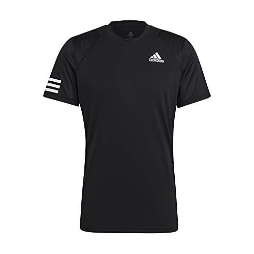 아디다스 adidas Mens Club Tennis 3-Stripes Tee