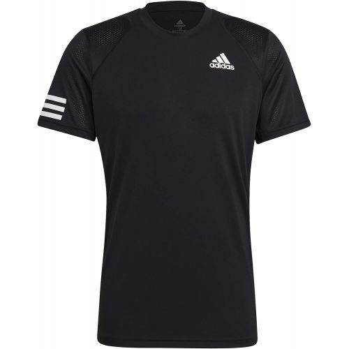 아디다스 adidas Mens Club Tennis 3-Stripes Tee