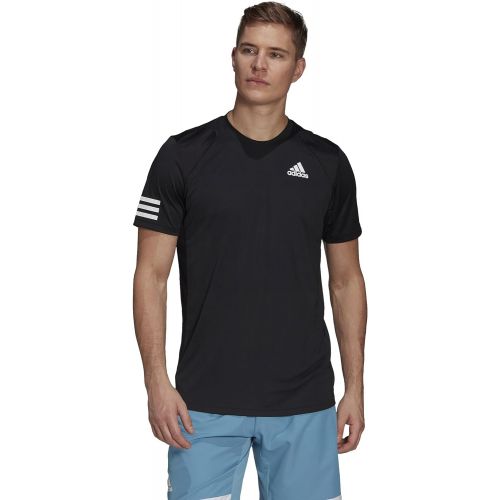 아디다스 adidas Mens Club Tennis 3-Stripes Tee