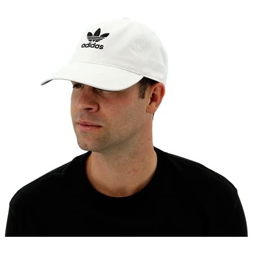 아디다스 adidas Originals Mens Metal Logo 2 Relaxed Fit Strapback Cap