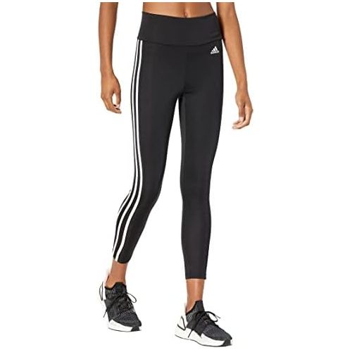 아디다스 adidas Womens High Rise 3-Stripes 7/8 Tights