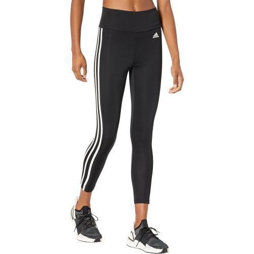 아디다스 adidas Womens High Rise 3-Stripes 7/8 Tights