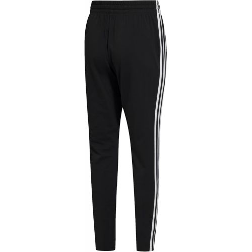 아디다스 adidas mens Essentials Single Jersey Tapered Open Hem 3-stripes Pants