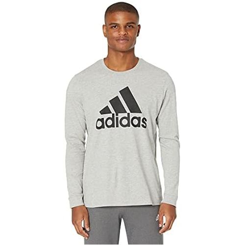 아디다스 adidas Mens Basic Badge of Sport Long Sleeve Tee