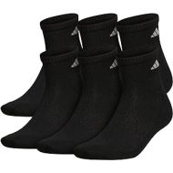 adidas mens Athletic Cushioned Quarter Socks (6-pair)