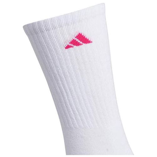 아디다스 adidas Womens Athletic Cushioned Crew Socks With Arch Compression (6-Pair)