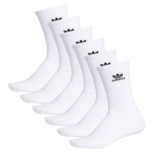 아디다스 adidas Originals unisex-adult Trefoil Crew Socks (6-pair)