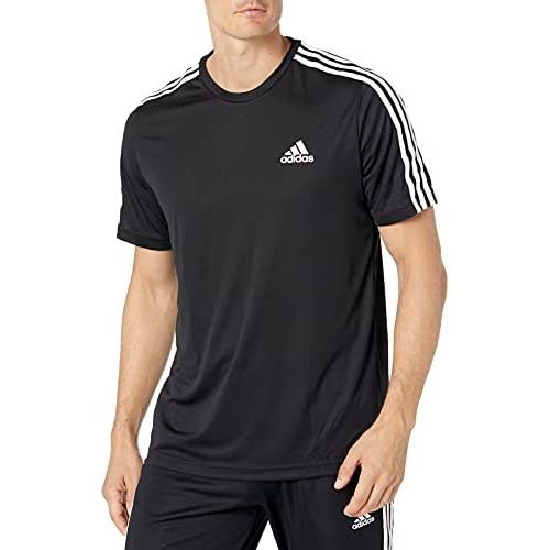 아디다스 adidas Mens Aeroready 3-Stripes Tee