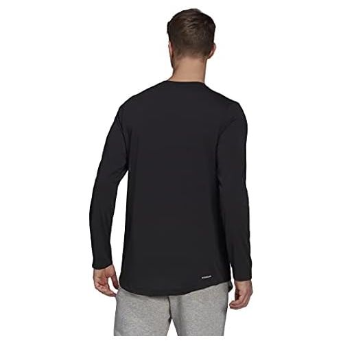 아디다스 adidas Mens Aeroready Designed 2 Move Feelready Sport Long Sleeve Tee