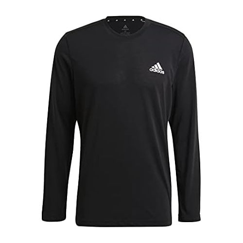 아디다스 adidas Mens Aeroready Designed 2 Move Feelready Sport Long Sleeve Tee